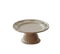 Piatto da Portata di Frutta Piatto da frutta in stile cinese con piede alto, snack in ceramica, piatto da dessert, soggiorno, portico, ornamenti, piatto da frutta for feste Piatti di Frutta