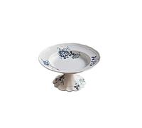 Piatto da Portata di Frutta Piatto da frutta Stoviglie Piatto alto Piatto da dessert in ceramica floreale dorato Piatto da frutta Soggiorno Tavolino da caffè Piatto da frutta for ricevimento da tavolo