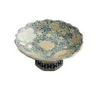 Piatto da Portata di Frutta Ru Kiln Vassoio da tè Vassoio for frutta in ceramica con piede alto Vassoio for torta Buddha con piede alto in stile cinese multifunzione Piatti di Frutta