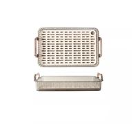 Piatto da Portata di Frutta Vassoio da tè Vassoio portaoggetti for la casa Rettangolare Soggiorno Tazza d'acqua Vassoio da tè Vassoio doppio scarico Set da tè Vassoio da frutta Piatti di Frutta(31cm)