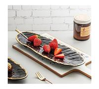 Piatto da Portata di Frutta Vassoio nordico Piatto di foglia di sushi Piatto di pesce in ceramica Piatto di stoccaggio di gioielli Piatto di piume Piatto di snack creativo Piatti di Frutta(A_S)