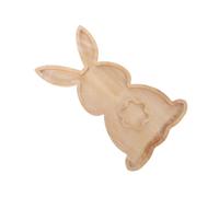 Piatto da portata in legno a forma di coniglietto pasquale, piatto da insalata