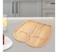 Piatto da portata in legno a forma di testa, piatto da frutta, vassoio da