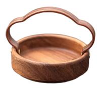 Piatto da portata in legno di noce stile cinese vassoio portatile per snack e fr