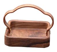 Piatto da portata in legno di noce stile cinese vassoio portatile per snack e fr
