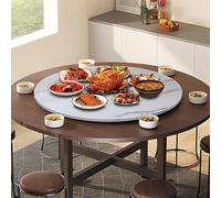 Piatto da portata in legno girevole a 360°, vassoio rotondo da 50-100 cm, perfetto per condividere facilmente il cibo durante riunioni di famiglia e feste