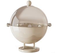 Piatto da portata moderno, piatto di drenaggio con piedini alti, vassoio versatile per snack e caramelle per servire la cucina di casa, materiale PET + ABS (C)