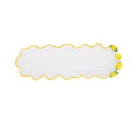 Piatto da portata ovale 36,5 cm ceramica Limoni bianco