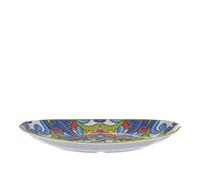 Piatto da portata ovale in melammina 44x33 cm Lipari multicolore