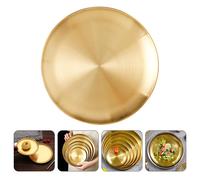 Piatto da portata per alimenti in acciaio inossidabile da 1 pezzo (dorato).