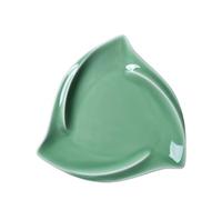 Piatto da portata per la casa in ceramica Celadon, piatto irregolare creativo, piatto da cucina occidentale, personalità, resistente al calore(K Width 18 cm)