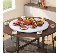 Piatto da portata rotondo in legno girevole a 360°, 50-100 cm, perfetto per condividere facilmente il cibo, ideale per riunioni di famiglia e feste