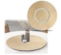 Piatto da portata rotondo in legno girevole a 360°, per tavolo da pranzo, 50-100 cm, vassoio facile da condividere con gli alimenti, perfetto per riunioni di famiglia e intrattenimento