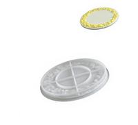 Piatto da portata rotondo in rilievo Materiali flessibili per alimenti Facile pulizia per accessori artigianali Vassoio in silicone per esposizione gioielli