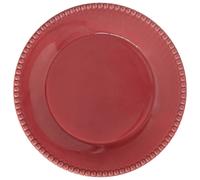 Piatto da Portata Tiffany Borgogna Rosso Rotondo D.26cm di Porcellana EASY LIFE