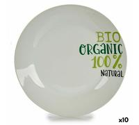 Piatto da pranzo 136900A Organic Porcellana Stampa 24,4 x 2,6 x 24,4 cm [10 U