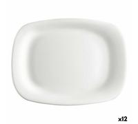 Piatto da pranzo Bormioli Parma Rettangolare [12 Unità] [24 x 34 cm]