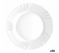 Piatto da pranzo Bormioli Rocco Ebro Bianco Vetro [36 Unità]