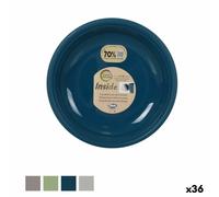 Piatto da pranzo Dem Inside Plastica Ø 25 x 25 x 2 cm [36 Unità]