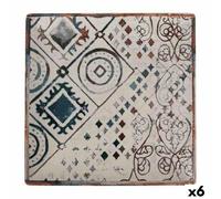 Piatto da pranzo La Mediterránea Grecia Porcellana 24 x 24 x 2 cm [6 Unità]