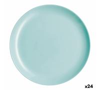 Piatto da pranzo Luminarc Diwali Turquesa Turchese Vetro 25 cm [24 Unità]