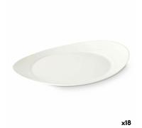 Piatto da pranzo Vivalto LYBP-120 Bianco Vetro opalino 30,5 x 3 x 26 cm [18 U