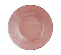 Piatto da pranzo Vivalto Rosa Vetro 21 x 2 x 21 cm [6 Unità]