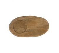 Piatto Da Servire, Sottopiatto WOOD Marrone In Legno Bastion Collections