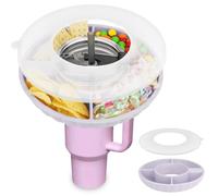 Piatto da snack con coperchio per Stanley Cup 40oz, Stanley Cup, in silicone con accessori Stanley