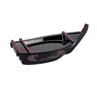 Piatto da sushi a forma di nave Vassoio da portata per sashimi creativo per alimenti con texture per uso domestico e ristorante Piatto per sushi