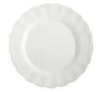 Piatto Da Tavola ELITE WHITE Bianco Rotondo D. 26Cm In Porcellana EASY LIFE