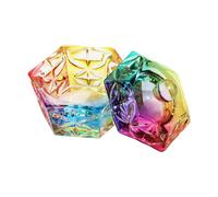 Piatto Dappen in vetro acrilico a forma di cuore per unghie con coperchio ciotola per salone e casa unghie a forma di cuore arte vetro dappen piatto liquidi ciotola tazza