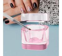 Piatto Dappen per nail art con coperchio Strumenti per vetreria Ciotola