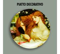 PIATTO DECORATIVO DECORATIVE PLATE Dante Gabriel Rossetti Lady Lilith red hair