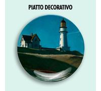 PIATTO DECORATIVO DECORATIVE PLATE Edward Hopper Faro Lighthouse mare luce ARTE