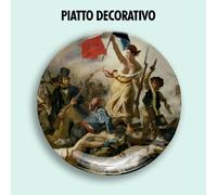 PIATTO DECORATIVO DECORATIVE PLATE Eugène Delacroix La Libertà guida il popolo