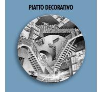 PIATTO DECORATIVO DECORATIVE PLATE M.C. Escher Relativity relatività scale Arte