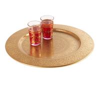 Piatto Decorativo Orientale Vassoio Manar Oro
