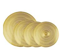 Piatto Della Batteria Piatto Muto Piatto Della Copertura Morbida Piatto Della Marmitta 14/16/18/20 Piatto Della Batteria Jazz Piatti per batteria Cymbal set (Color : 4-pack gold)