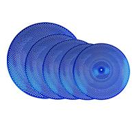 Piatto Della Batteria Piatto Muto Piatto Della Copertura Morbida Piatto Della Marmitta 14/16/18/20 Piatto Della Batteria Jazz Piatti per batteria Cymbal set (Color : 5-pack blue)