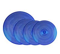 Piatto Della Batteria Piatto Muto Piatto Della Copertura Morbida Piatto Della Marmitta 14/16/18/20 Piatto Della Batteria Jazz Piatti per batteria Cymbal set (Color : 4-pack blue)