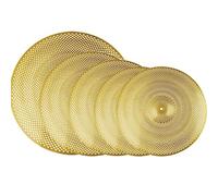 Piatto Della Batteria Piatto Muto Piatto Della Copertura Morbida Piatto Della Marmitta 14/16/18/20 Piatto Della Batteria Jazz Cymbals (Color : Pack of 5 Gold)