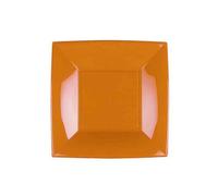 Piatto Dessert Quadrato Riutilizzabile Giallo Mango 18cm - 25pz