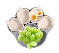 Piatto di aspirazione per neonati, piatto per bambini con ventosa - Imbracatura nutriente per bambini con design a artigli per gatti - Piatto in silicone per bambini con ventosa per diversi incontri