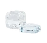 Piatto di cristallo di vetro Dappen Con Coperchio Ciotola Tazze Strumenti di Arte Chiara Arte Attrezzatura Per La Miscelazione Liquidi Polvere