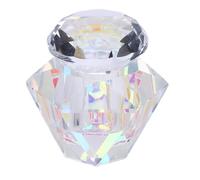 Piatto di Dappen per Nail Art, Tazza di Vetro a Forma Elegante per Lavare il Contenitore di Stoccaggio di Gioielli per Casa e Viaggi