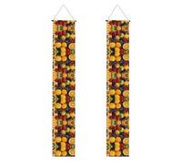 Piatto di frutta fresca con gocce d'acqua Banner decorativo per feste di laurea - banner per la stagione di laurea per uso interno ed esterno,