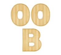 Piatto di frutta in legno con motivo a lettere, robusto accessorio da cucina per Halloween, per riunioni a casa e divertenti vassoi da portata all'aperto