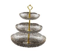 Piatto di frutta vassoio elegante per porzione per porzione decorativa per