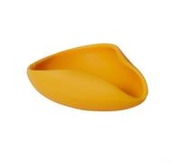 Piatto di pesata in silicone per chicchi di caffè con design triangolare e interfaccia stabile per uso in scala (giallo)